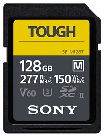 Карта пам'яті Sony 128GB SDXC C10 UHS-II U3 V60 R277/W150MB/s Tough (SFM128T.SYM)