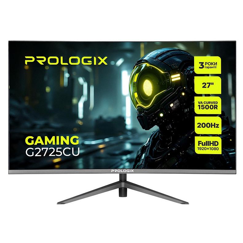 Монитор Prologix Gaming 27" G2725CU VA Black Curved 200Hz