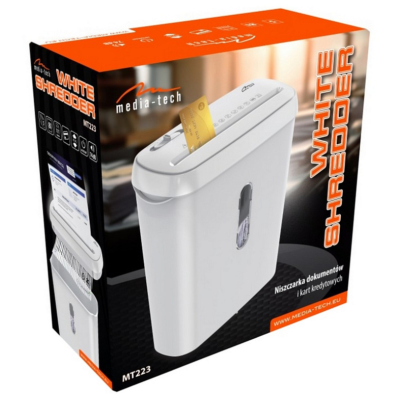 Знищувач документів Media-Tech MT223 White