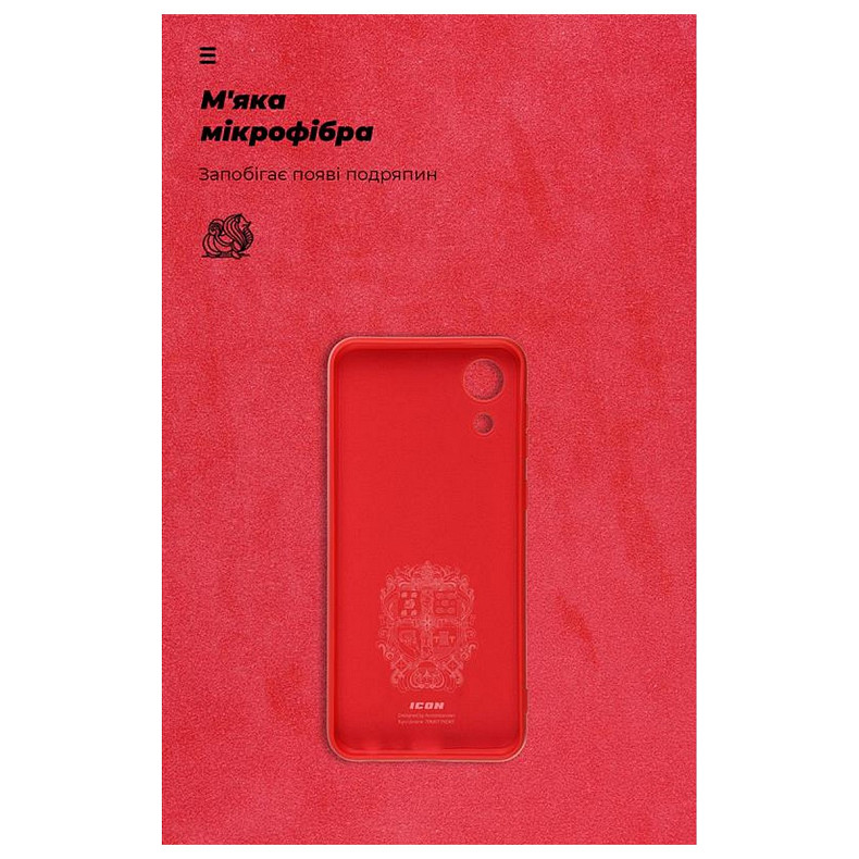 Чохол накладка Armorstandart Icon для Samsung Galaxy A03 Core SM-A032 Red (ARM60881)