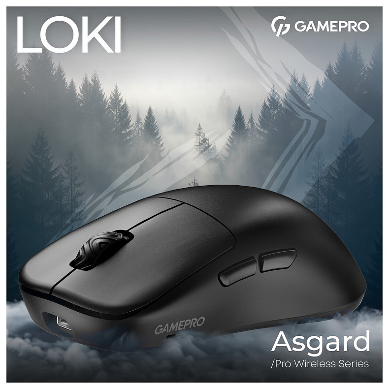 Миша GamePro Asgard Loki Black (GM022B)