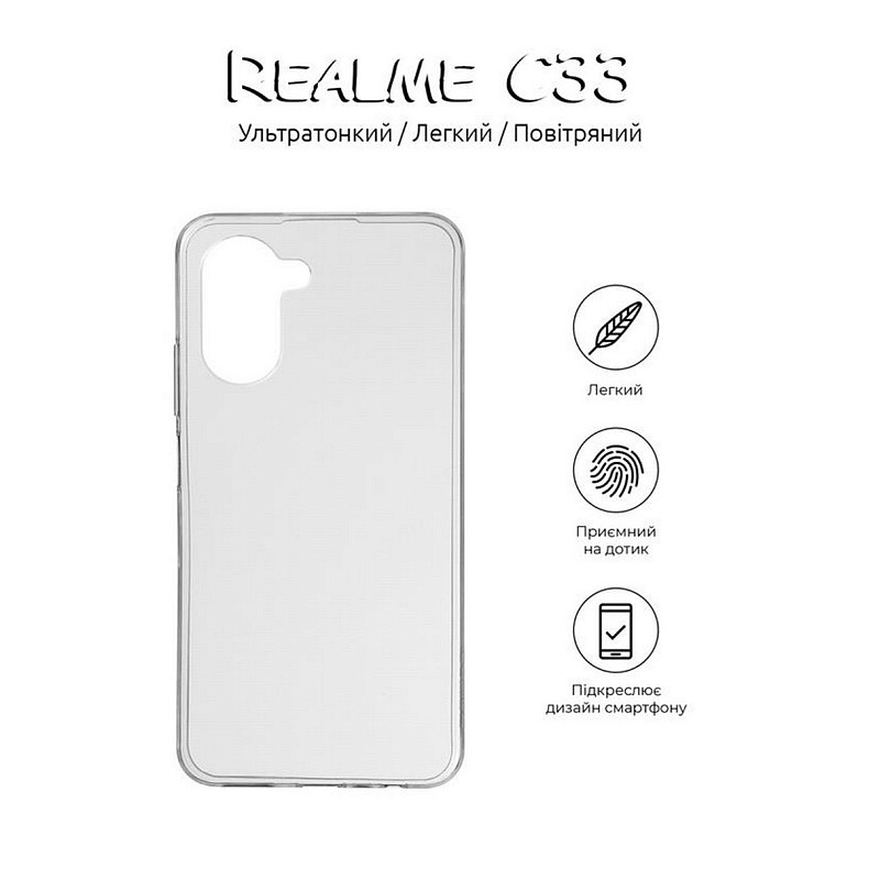 Чохол-накладка BeCover для Realme C33 Transparancy (708668)