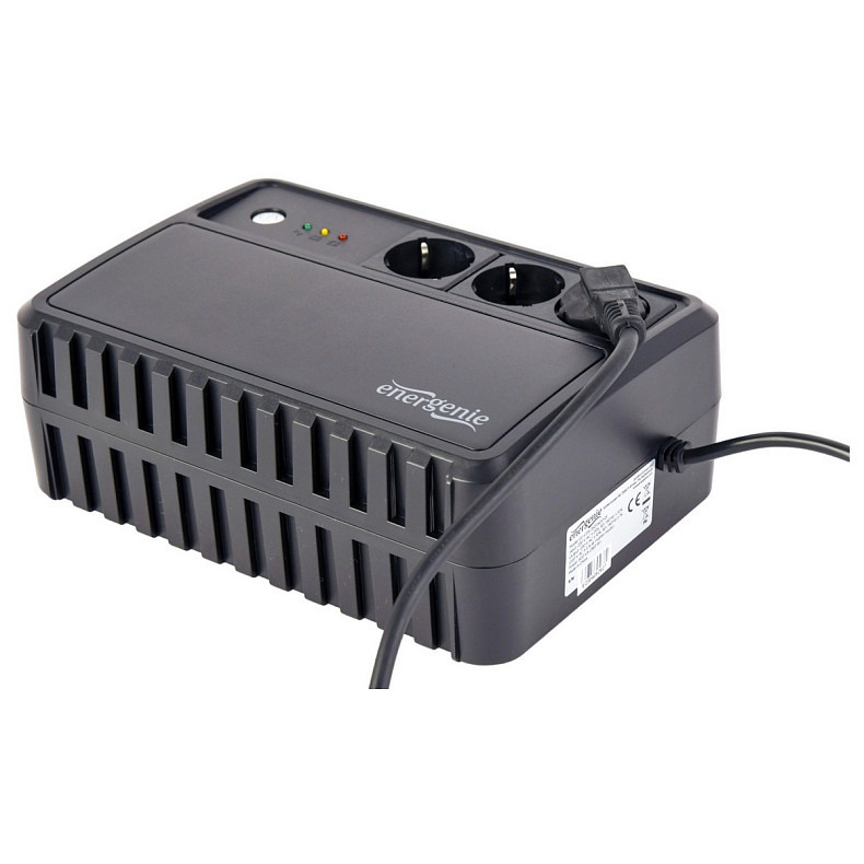 ИБП EnerGenie EG-UPS-3SDT600-01 600VA, Line Int., AVR, 3xSchuko