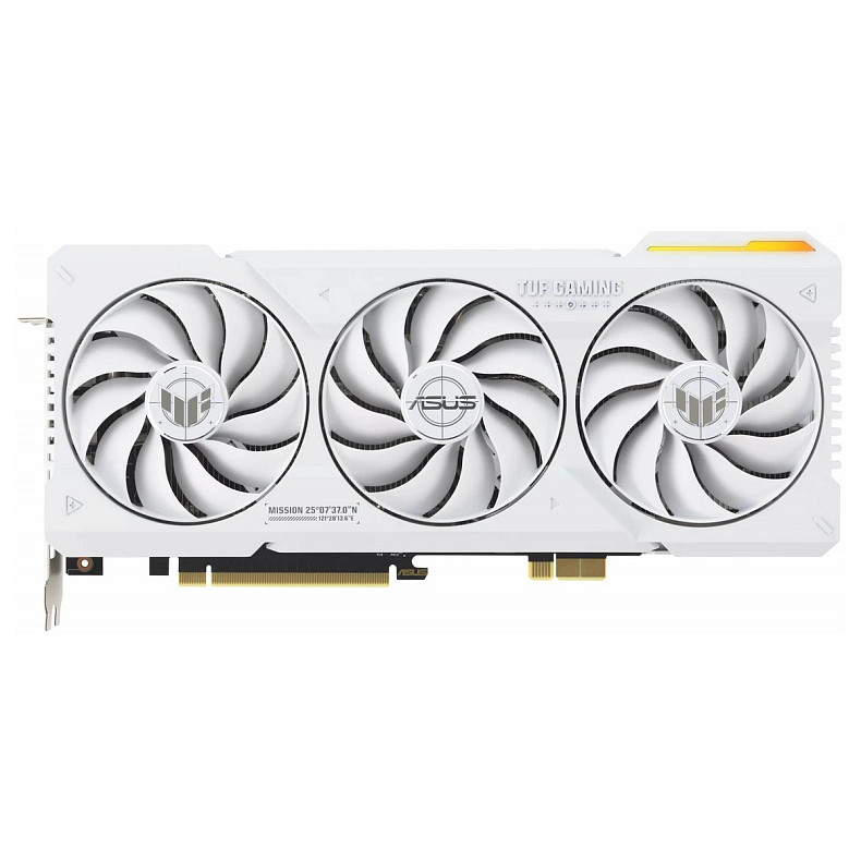 Відеокарта ASUS GeForce RTX 4070 Ti SUPER 16GB GDDR6X OC білий TUF-RTX4070TIS-O16G-BTF-WHITE прихова