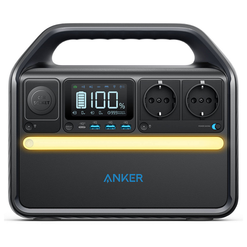 Зарядна станція ANKER 535 PowerHouse - 512Wh/AC 500W/60W 1xPD/3xUSB/1xCar/MPPT