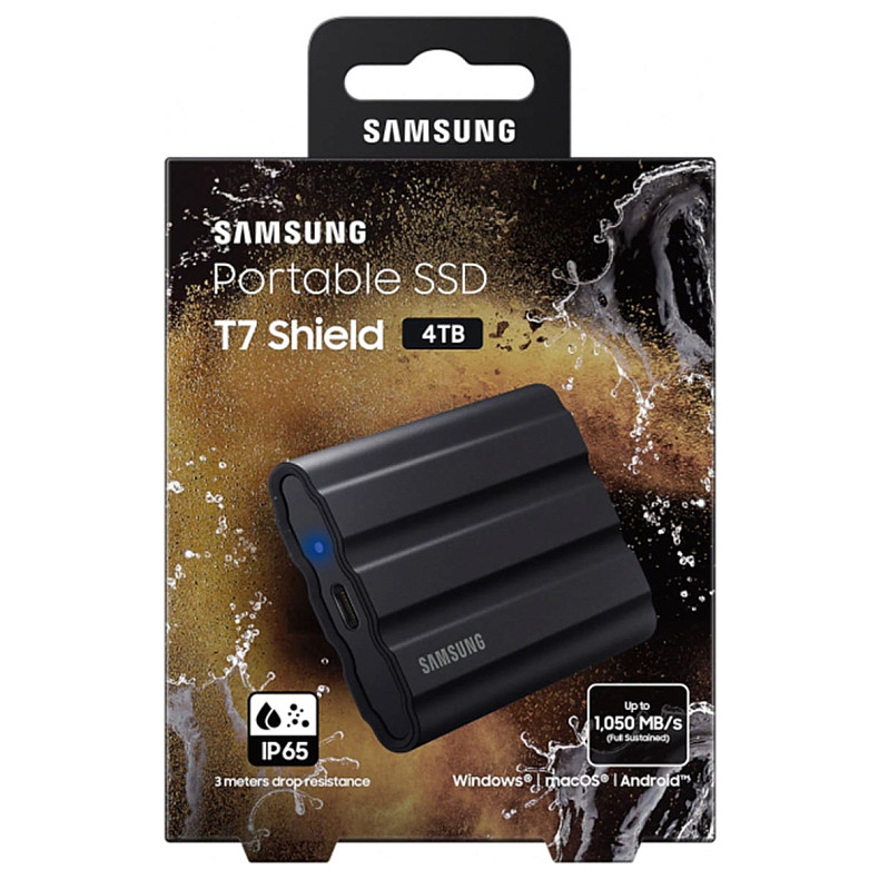 Накопитель SSD SAMSUNG USB3.2 4TB EXT. SHIELD T7 MU-PE4T0S/EU