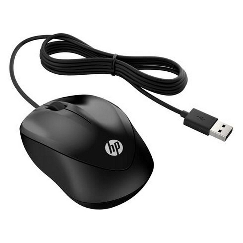 Мишка HP Wired 1000 (4QM14AA) Black USB