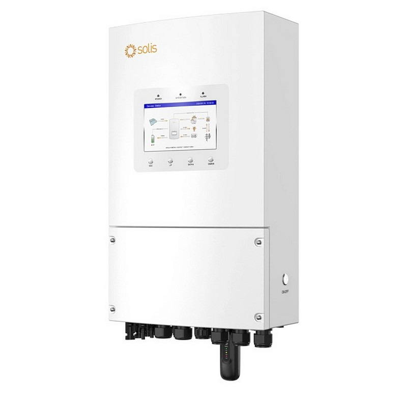 Гібридний інвертор однофазний Solis S6 8кВт, 2xMPPT, DC, для LV Batteries