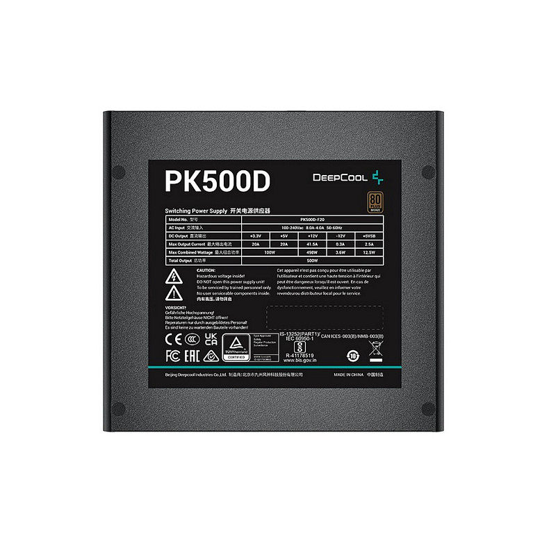 Блок питания DeepCool PK500D 500W (R-PK500D-FA0B-EU)