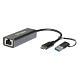 Сетевой адаптер D-Link DUB-2315 1x2.5GE, USB Type-C (с адаптером USB-A)