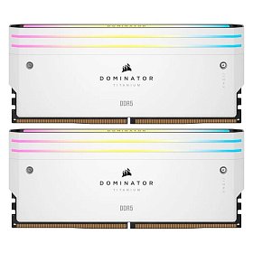 ОЗУ DDR5 2x16GB/6000 Corsair Dominator Titanium RGB White (CMP32GX5M2B6000C30W)