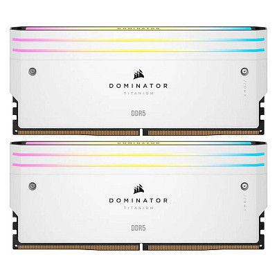ОЗУ DDR5 2x16GB/6000 Corsair Dominator Titanium RGB White (CMP32GX5M2B6000C30W)