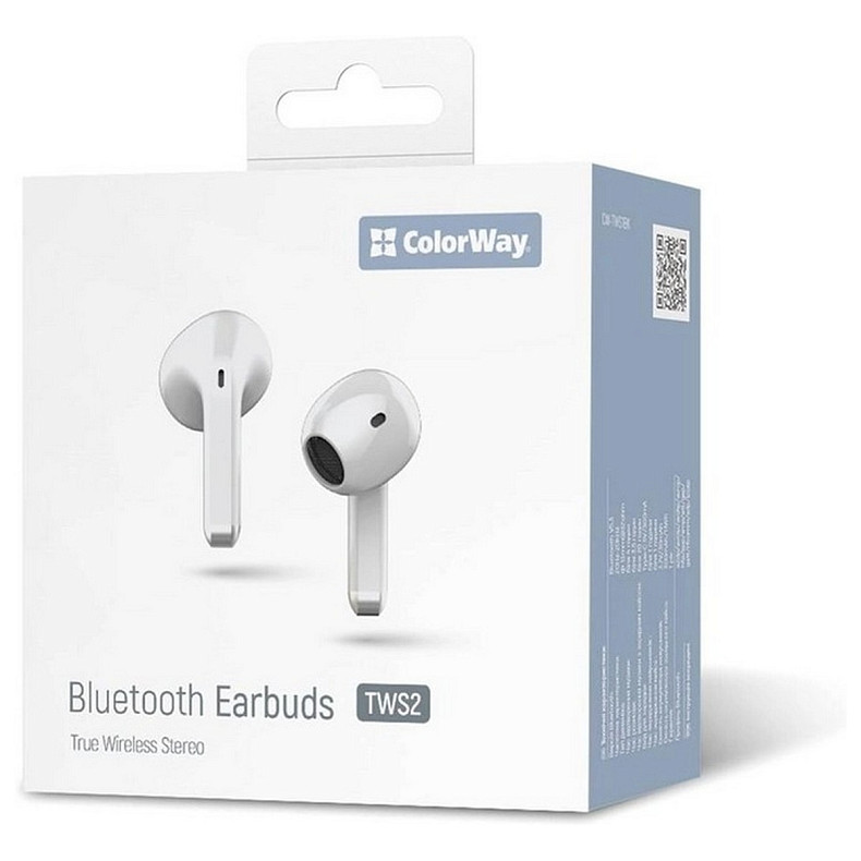 Наушники СolorWay Slim TWS-2 Earbuds White (CW-TWS2WT)