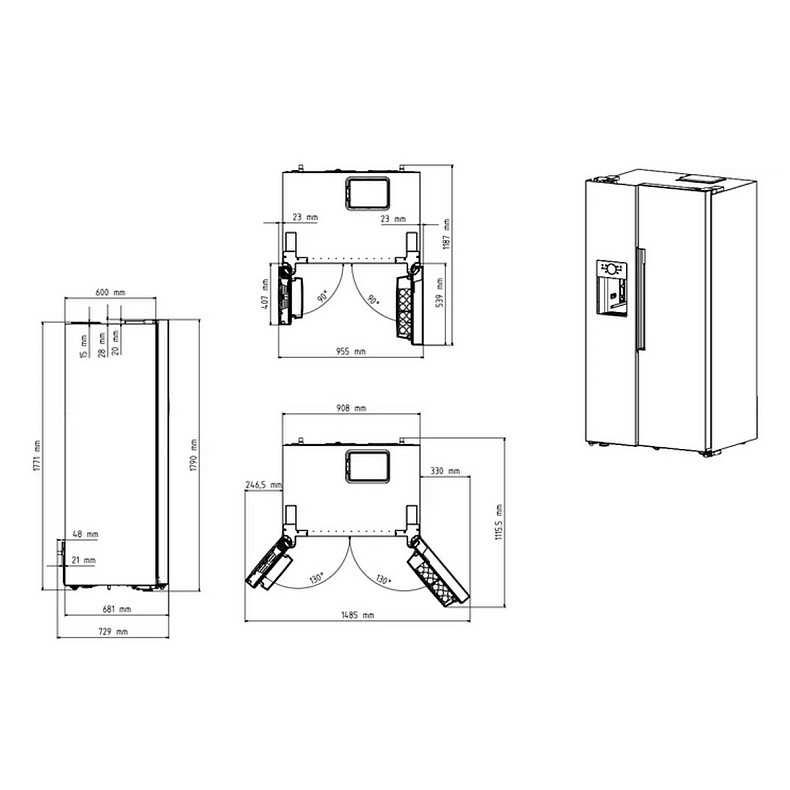 Холодильник Beko GN163140SN