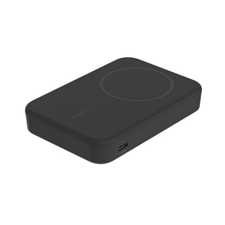 Аккумулятор портативный литий-ионный Power Bank Belkin 8000мА·ч, 15Вт, MagSafe Qi2, черный