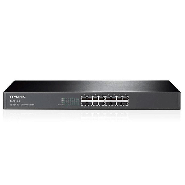 Коммутатор TP-Link TL-SF1016 (16х10/100 Мбит, металл, монтаж в стойку)