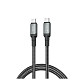 Кабель XO USB Type-C - USB Type-C (M/M), 5А, 240W, 2 м, Black (NB-Q264B-CC.black)