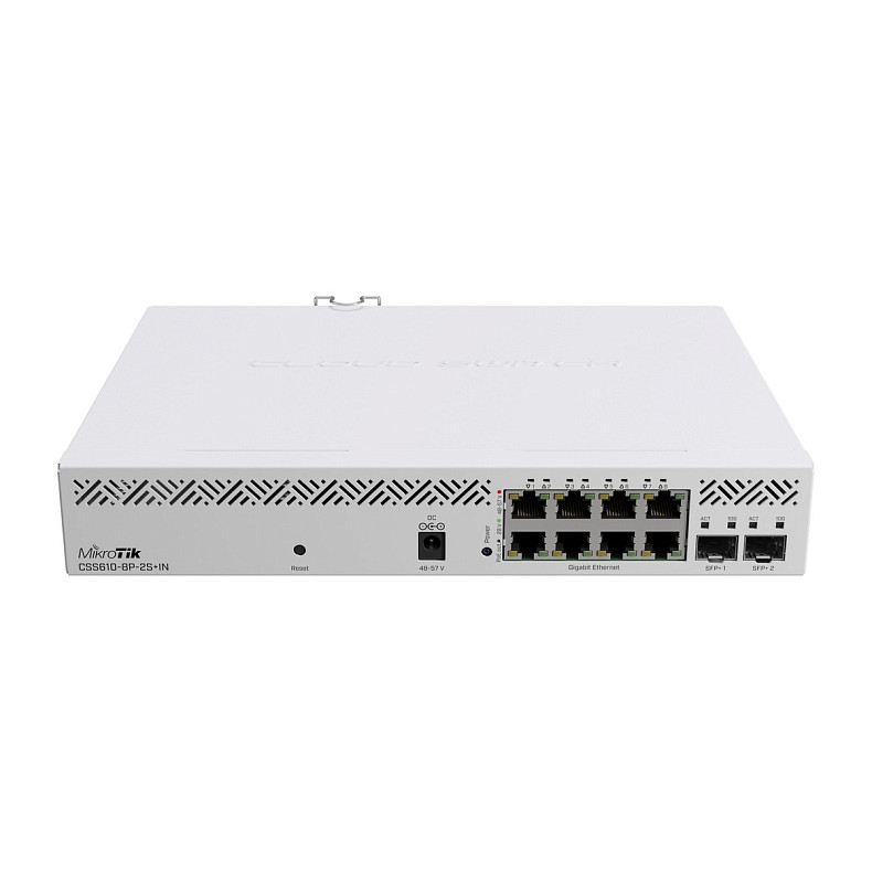 Комутатор MikroTik CSS610-8P-2S+IN