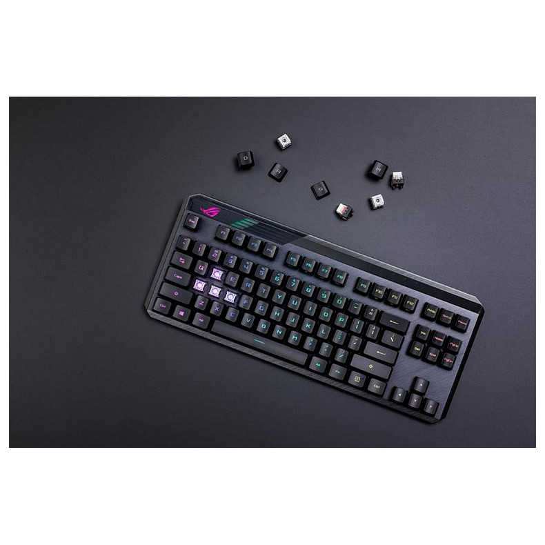 Бездротова клавіатура Asus ROG Claymore II RD RGB WL Black (90MP01W0-BKUA01)