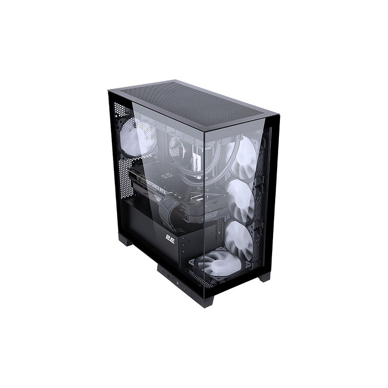 Корпус 2E Gaming Fantom GK701B, без БП, 2xUSB 3.0, 1xUSB Type-C, 4x120mm ARGB, controller with remote