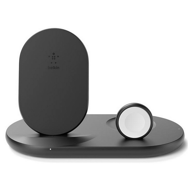 Бездротовий зарядний пристрій Belkin Boost Up 3-in-1 Wireless Charger Black (WIZ001VFBK)