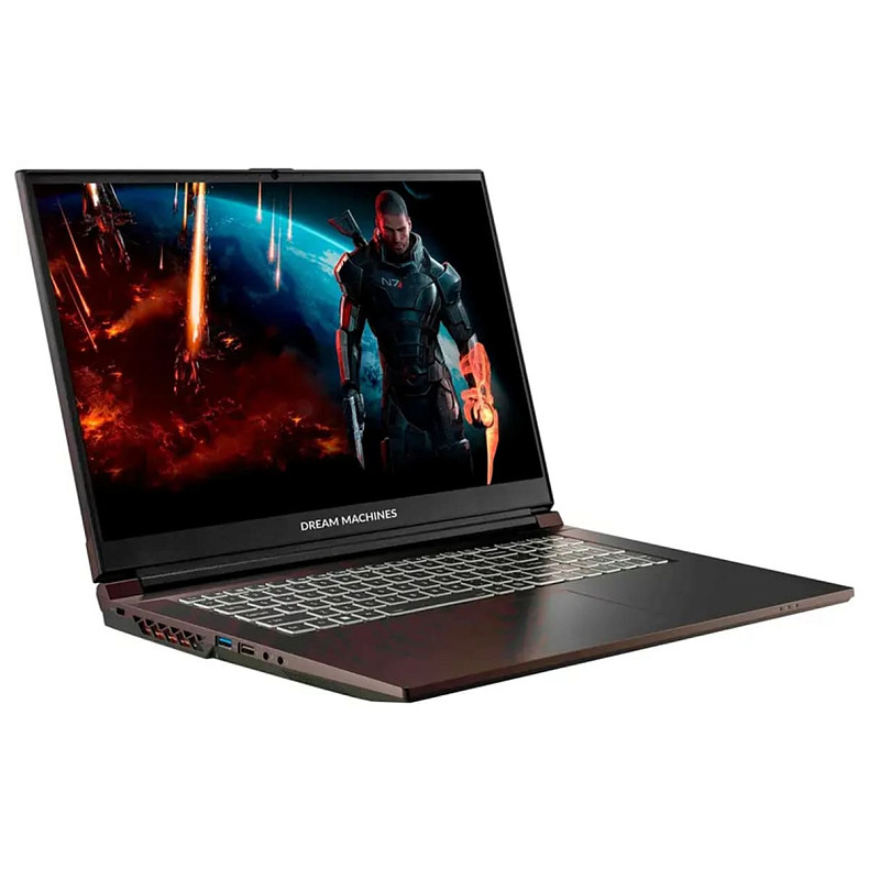 Ноутбук Dream Machines RG4050-17 17.3FHD IPS, Intel i7-14700HX, 32GB, F1TB, NVD4050-6, DOS, черный