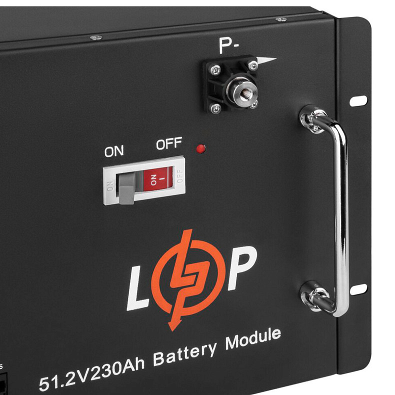 Акумуляторна батарея LogicPower 48V 230 AH (11776Wh) с LCD RM (Smart BMS 200A) LiFePO4