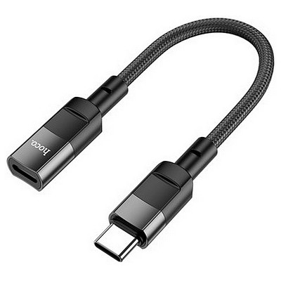 Адаптер Hoco U107 USB-C - Lightning (M/F), 0.1 м, Black (U107CLB)