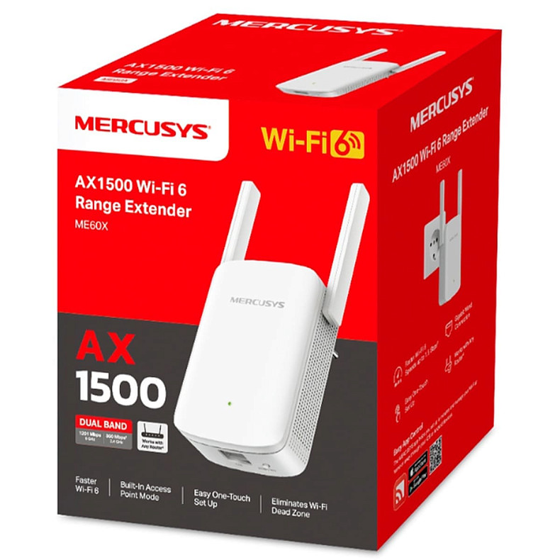 Підсилювач Wi-Fi сигналу Mercusys ME60X