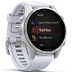 Спортивные часы GARMIN Fenix 8 43mm AMOLED Silver with Whitestone Silicone Band