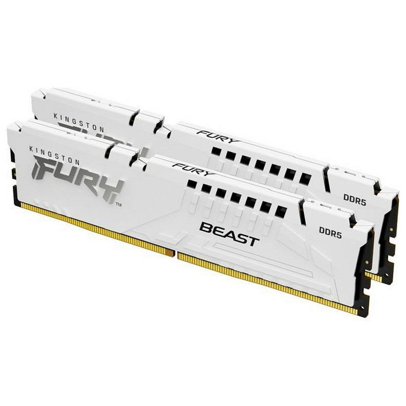 ОЗУ Kingston Fury Beast DDR5 2x16GB 6000MHz White (KF560C30BWK2-32)