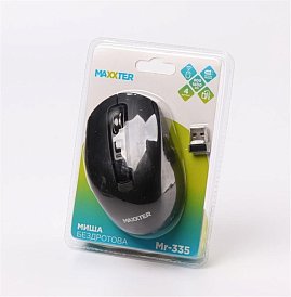 Мышь беспроводная Maxxter Mr-335 Black USB