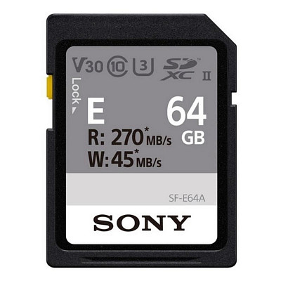 Карта памяти Sony SDXC 64GB C10 UHS-II U3 V60 R270/W45MB/s