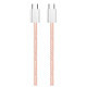Кабель ColorWay USB Type-C + USB Type-C (M/M), 3.0 А, 1 м, Pink (CW-CBPDCC061-P)