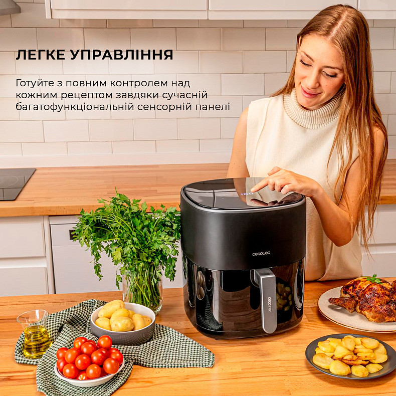 Мультипечь (аэрогриль-фритюрница) Cecotec Cecofry Fantastik 6500 Acc Kit