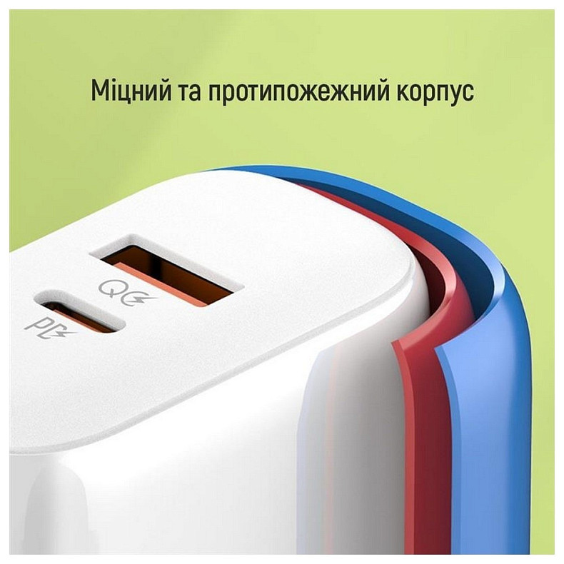 Сетевое зарядное устройство ColorWay Power Delivery Port PPS USB (Type-C PD + USB QC3.0) (45W) Black