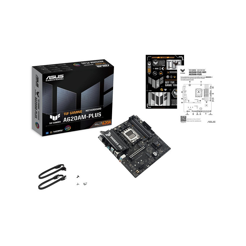 Материнcька плата ASUS TUF GAMING A620AM-PLUS sAM5 A620 4xDDR5 HDMI DP mATX
