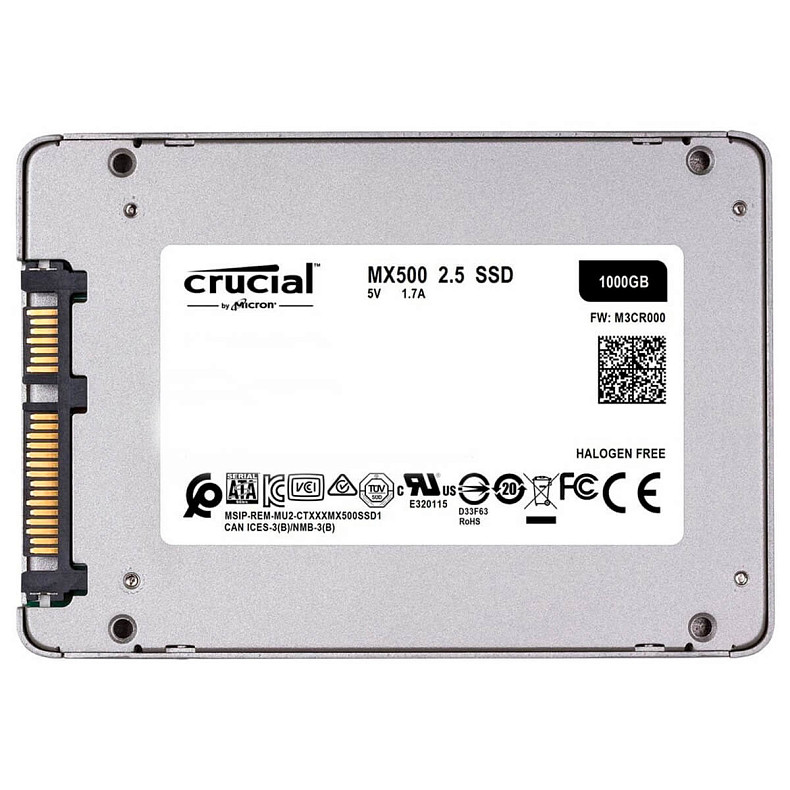 SSD диск Crucial MX500 1TB 3D TLC SATA 2.5"