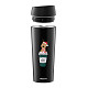 Термокружка Ardesto Coffee Time Christmas Reindeer 450мл, нержавеющая сталь, черная (AR2645RN)