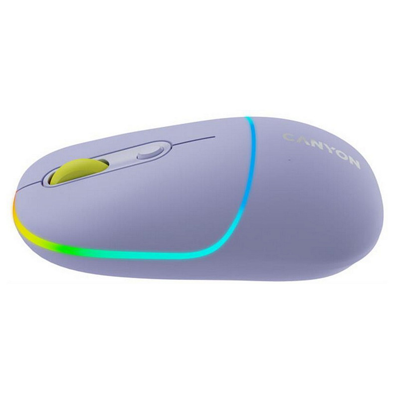 Мышка Canyon MW-22 Dual Band RGB Wireless Mountain Lavender (CNS-CMSW22ML)