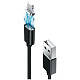 Кабель Grand-X USB-Lightning, магнитный, 1м, Black (MG-01L)