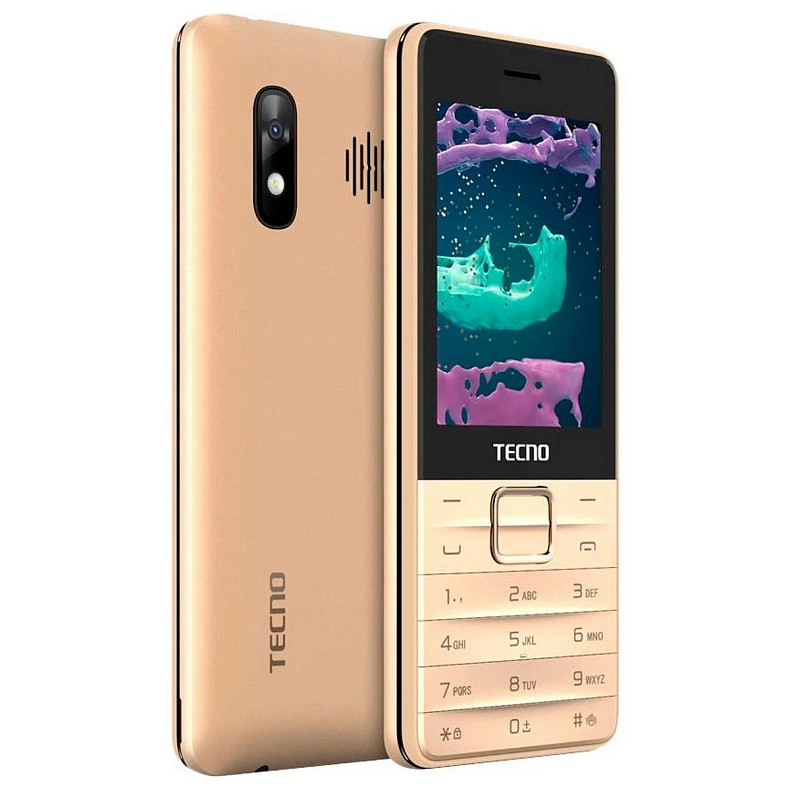 Мобильный телефон Tecno T454 Dual Sim Champagne Gold (4895180745980)