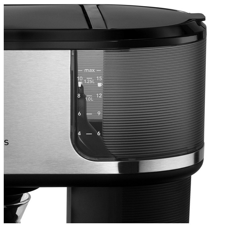 Кавоварка Russell Hobbs  Attentiv, 1.25л, мелена, чорно-срібний