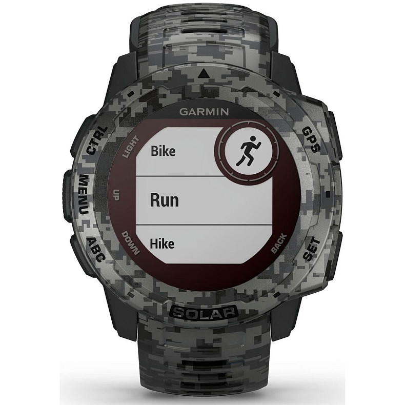 Спортивний годинник Garmin Instinct Solar Graphite Camo