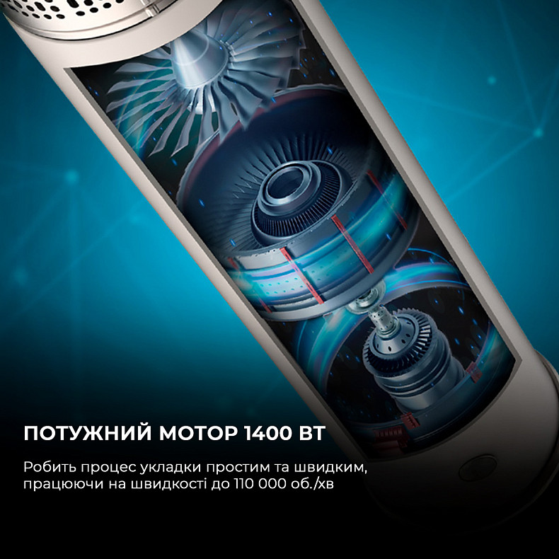 Стайлер CECOTEC Bamba CeramicCare 14in1 AirGlam Blue