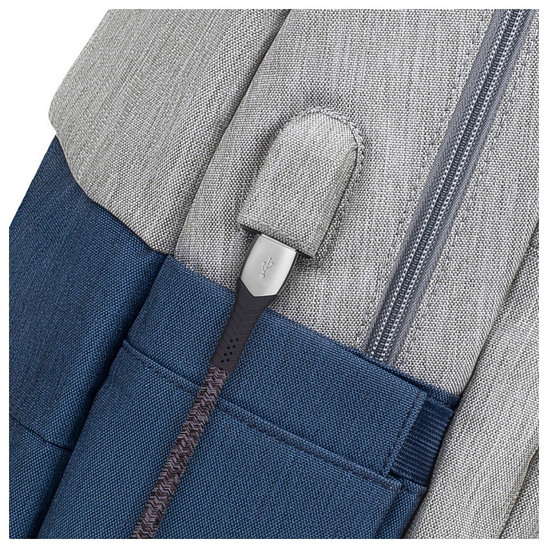 Рюкзак Rivacase 7567 17.3" Grey/Dark Blue
