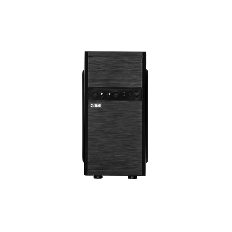 Корпус 2E Basis RD863-400, с БП 2E ATX400, 2xUSB2.0, Perforated Side, mATX, черный