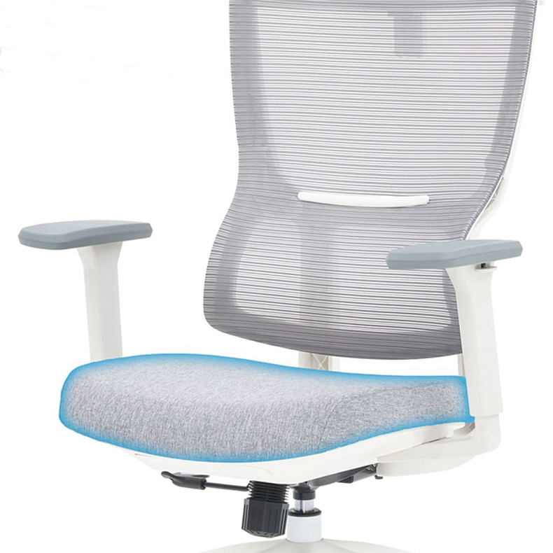 Крісло офісне OfficePro Elegant OC600-W-LG-LG