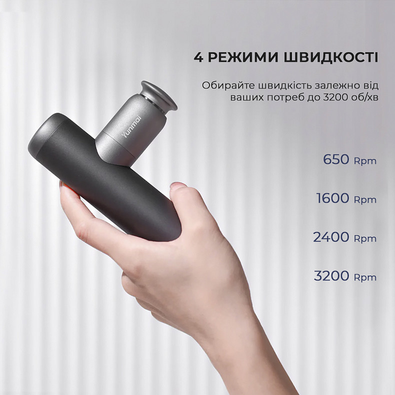 Масажер Yunmai Massage Gun Extra Mini Grey