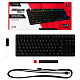 Клавіатура HyperX Alloy Origins Core PBT Aqua USB RGB ENG/RU Black (639N9AA)